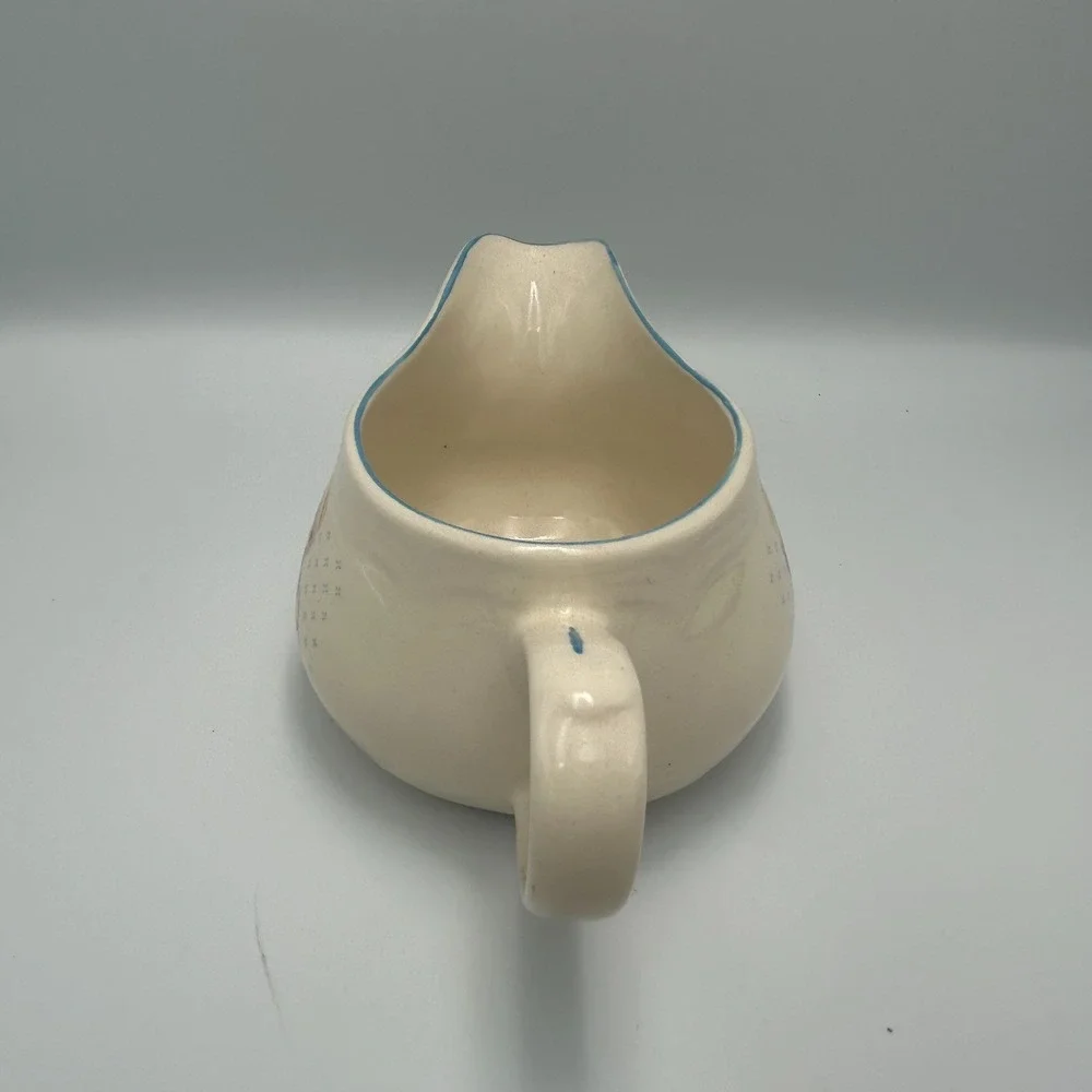 Vintage Tienshan Stoneware Country Bear Cottage Gravy Boat Pitcher Granny 80s